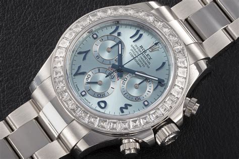 rolex daytona platinum diamond bezel and dial|rolex daytona platinum baguette diamond.